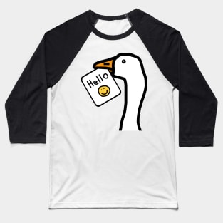 Portrait of a Goose with Stolen Greeting Baseball T-Shirt